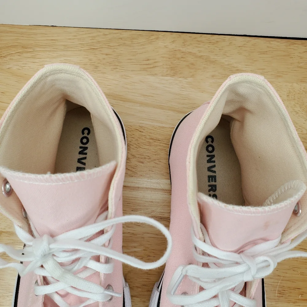 Converse Chuck Taylor All Star Lift Platform Sneakers Womens Size 9 Pink - Picture 6 of 13